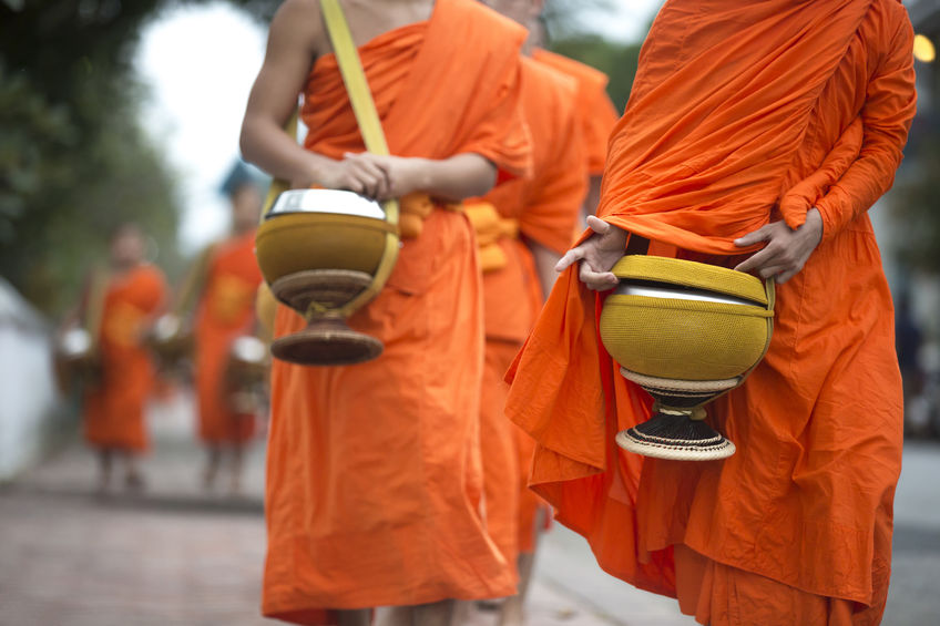Monks LPQ Alms Giving