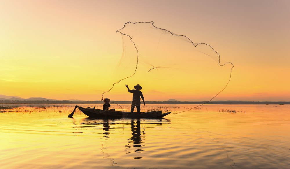 Net Fishing Champassak